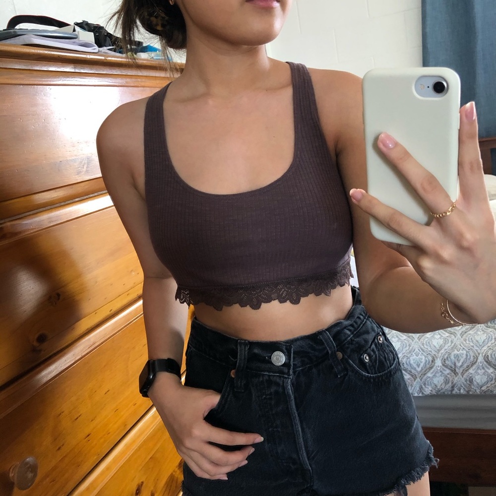 Aerie dark purple bralette